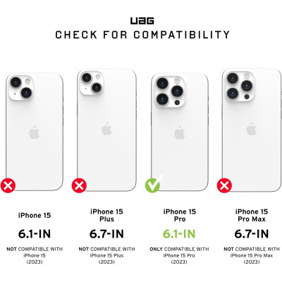 UAG Чохол UAG для Apple iPhone 15 Pro Monarch Pro Magsafe, Kevlar Elemental Green