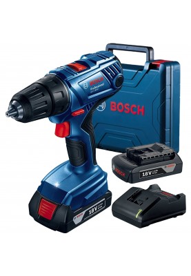 Bosch Шурупокрут-дриль акумуляторний GSR 180-LI, 18В 2х2Аг, 54Нм, 450/1700об/хв, 1.6кг