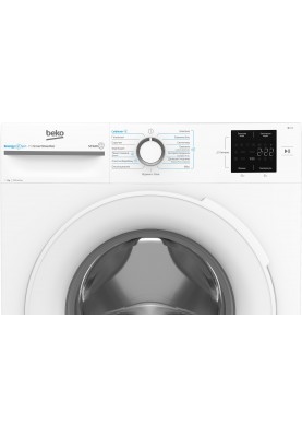 Beko Пральна машина фронтальна, 7кг, 1200, A+++ (-10%), 49см, дисплей, інвертор, ПАР, білий