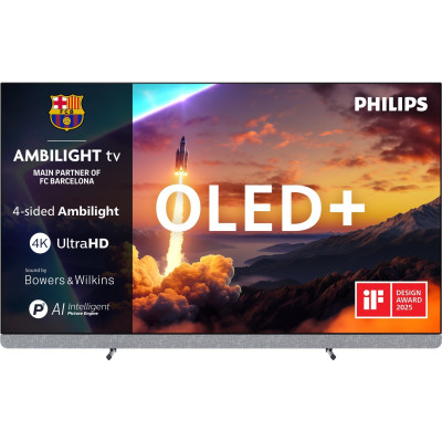 Philips Телевізор 55" OLED+ 4K 144Hz Smart Google TV Black Ambilight Bowers & Wilkins sound
