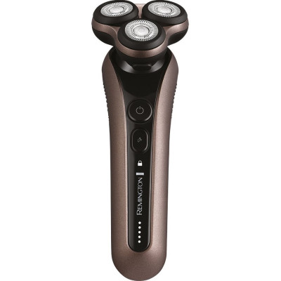 Remington Бритва електр. роторна Limitless X9, 5.5Вт, бритв.головок-3, Li-Ion, сух.+волог., тример, чорно-коричневий.