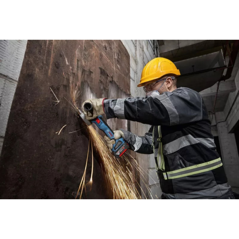 Bosch Шліфмашина кутова акумуляторна  GWS 18V-11S 125мм 18В 1x5А·год 0-9000об·хв 1.7кг кейс ЗП GAL1880CV