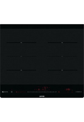 Gorenje Варильна поверхня індукційна, 60см, SliderTouch, IQ, поєднання конфорок, чорний