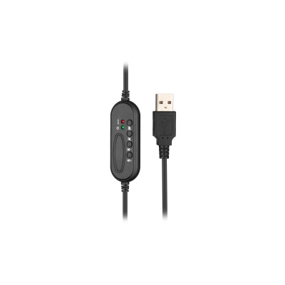 2E Гарнітура ПК стерео On-ear CH12 USB, omni-mic, 2м, чорний 2E Гарнітура ПК стерео On-ear CH12 USB, omni-mic, 2м, чорний