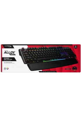 HyperX Клавіатура HyperX Alloy MKW100 TTC Red USB RGB ENG/RU, Black