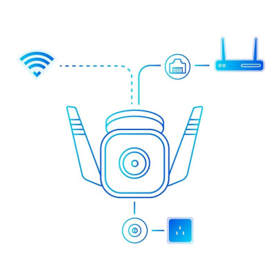 TP-Link IP-Камера Tapo TC65 3MP N300 1xFE microSD outdoor