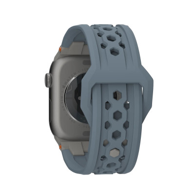 UAG Ремінець для Apple Watch Ultra 2/Ultra-49-45-44-42mm, Monarch, Cloud Blue/Titanium