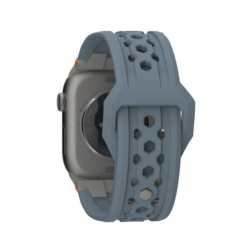 UAG Ремінець для Apple Watch Ultra 2/Ultra-49-45-44-42mm, Monarch, Cloud Blue/Titanium