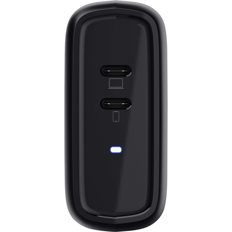 Trust Зарядний пристрій мережевий Maxo 65Вт, 2xUSB-C PD, чорний
