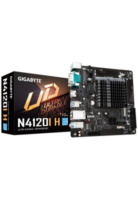 Gigabyte Матиринська плата N4120I H Intel Celeron 2.6 GHz 2xDDR4 M.2 HDMI D-Sub mITX