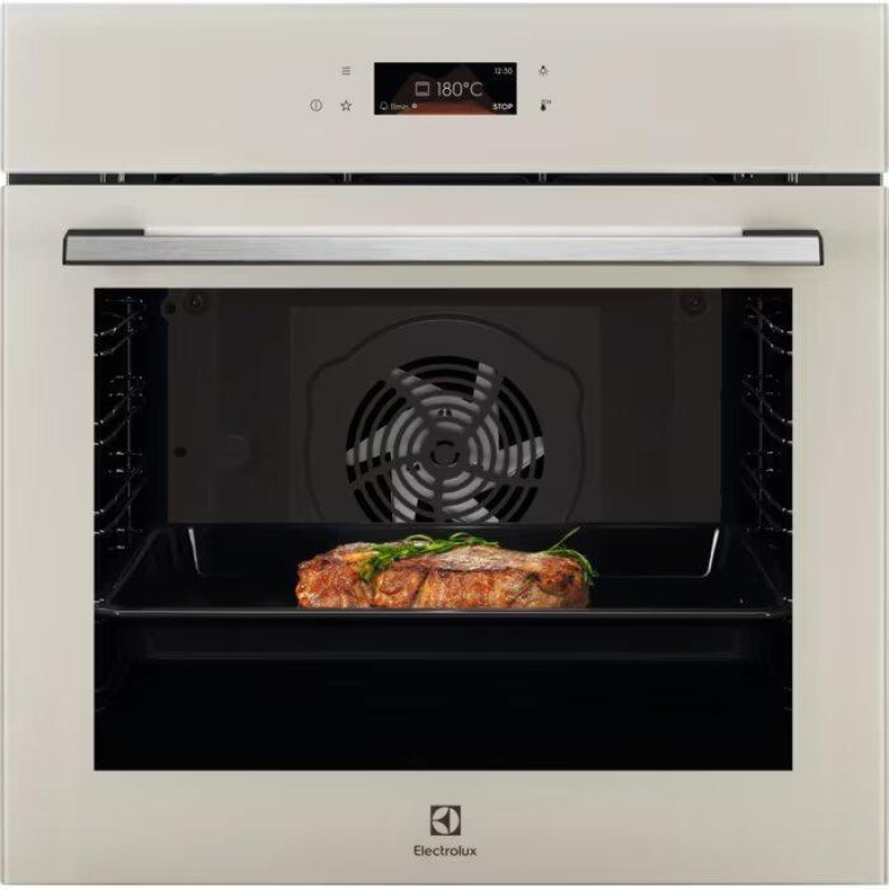 Electrolux Духова шафа Electrolux електрична, 72л, A+, дисплей, конвекція, телескопічні напрямні, шампань