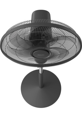 Philips Вентилятор підлоговий Series 1001, 45см, 47Вт, пульт ДК, опора кругла, ароматерапія, чорний