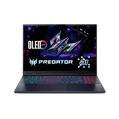 Acer Ноутбук Acer Predator Helios Neo 16S PHN16S-71 16" OLED, Intel U7-255HX, 32GB, F1TB, NVD5060-8, Lin, чорний