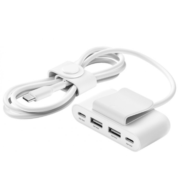 Belkin Адаптер 2хUSB-C/2хUSB-A, 2м, білий