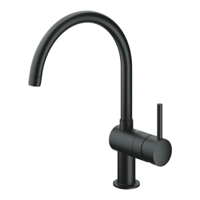 Grohe Змішувач для кухні Minta, довж.виливу - 223мм, поворотний, 1важіль, чорний оксамит