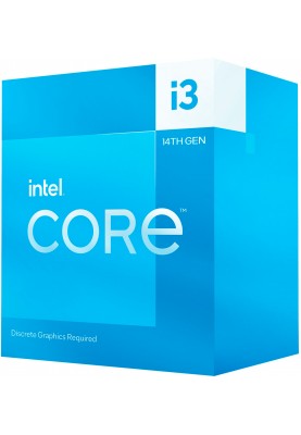 Intel Центральний процесор Core i3-14100F 4C/8T 3.5GHz 12Mb LGA1700 58W w/o graphics Box