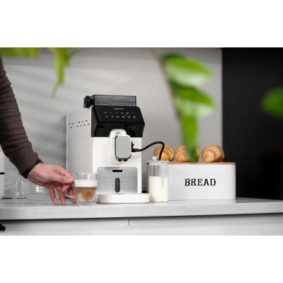 ARDESTO Кавомашина, 2л, зерно, автомат.капуч, дисплей, авторецептів -9, біло-чорний