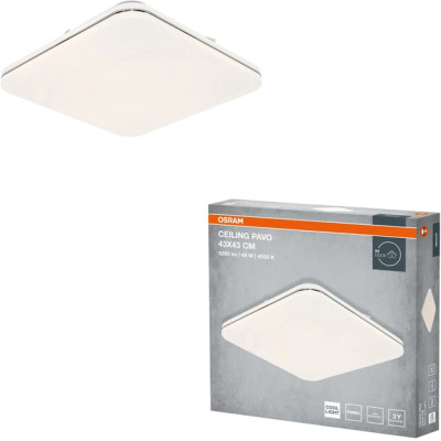 Osram Світильник накладний CEILING PAVO 430мм Square 48Вт 4000K Osram Світильник накладний CEILING PAVO 430мм Square 48Вт 4000K