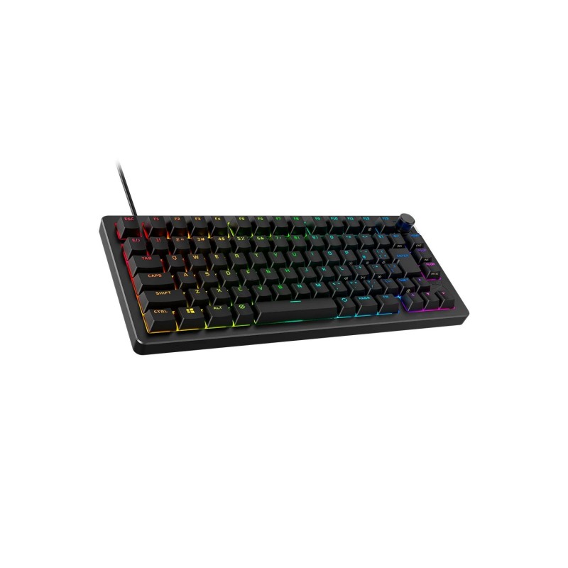 HyperX Клавіатура механічна Alloy Rise 75key, Red, USB-A, EN/UA, RGB, чорний