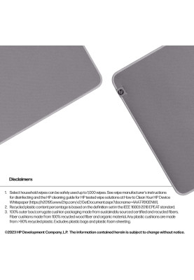 HP Ігрова поверхня 205 Sanitizable, XL, (700х300х2мм), сірий