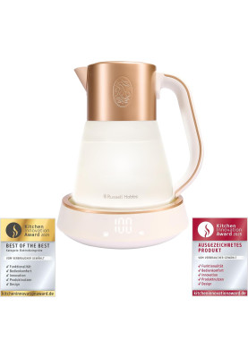 Russell Hobbs Електрочайник Calm, 1.7л, скло, біло-мідний
