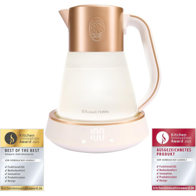 Russell Hobbs Електрочайник Calm, 1.7л, скло, біло-мідний