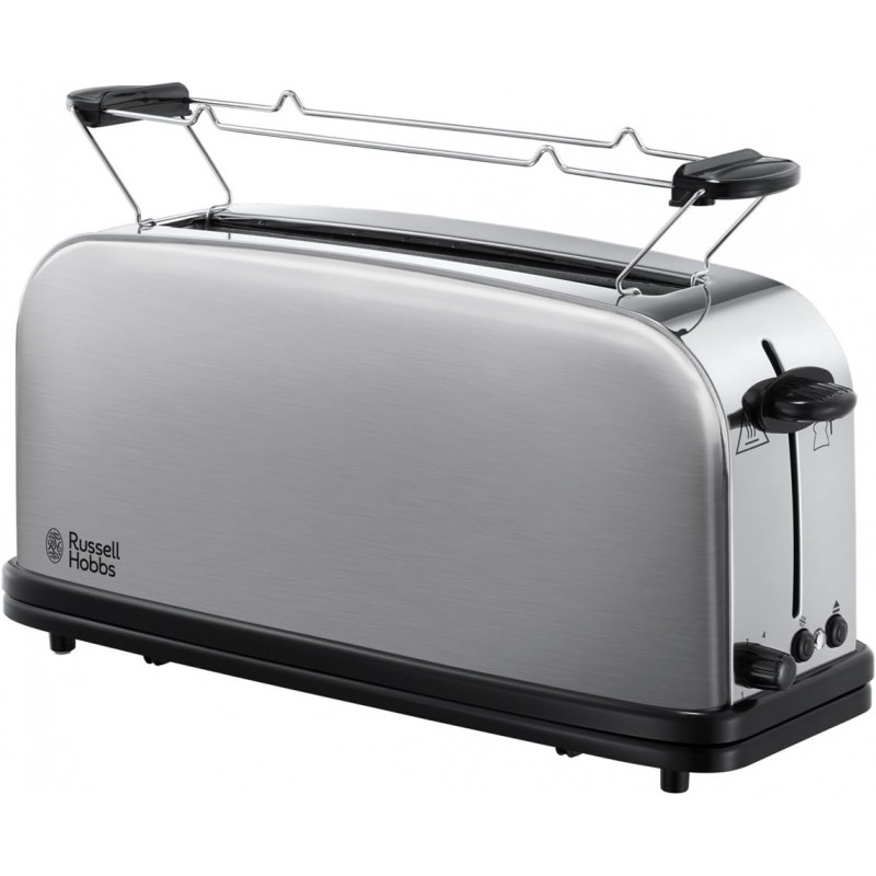 Russell Hobbs Тостер Oxford , 1000Вт, метал, довгі слоти, сріблястий