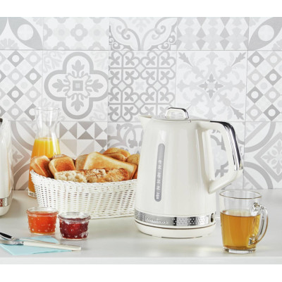 Moulinex Електрочайник Soleil 1.7л, Strix, пластик, бежевий