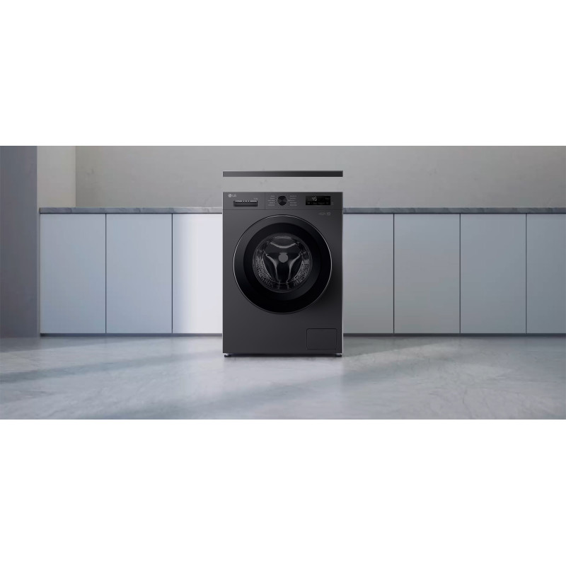 LG Пральна машина, фронтальна, 6.5 кг, A+++, антрацит