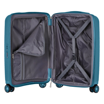 2E Валіза, Aero, поліпропілен, мала, 35/44 л, TSA, 4 колеса, EXP, синій 2E Валіза, Aero, поліпропілен, мала, 35/44 л, TSA, 4 колеса, EXP, синій