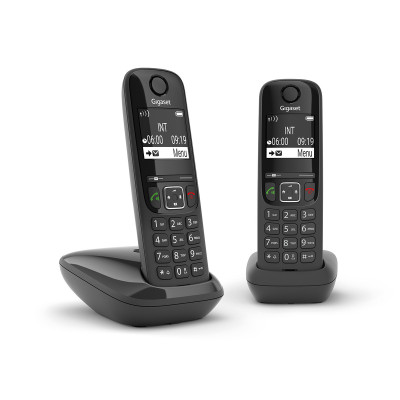 Gigaset Радіотелефон DECT AS690 DUO Black