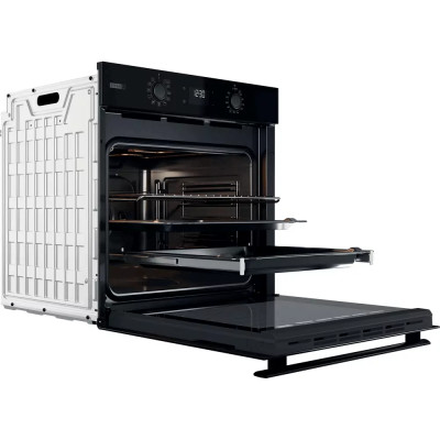 Whirlpool Духовий шафа електричний, 71л, A+, дисплей, конвекція, телескопічні напрямні, пара, чорний