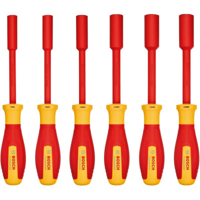 Bosch Ключі торцеві шестигранні Bosch Professional, набір 6 шт, VDE