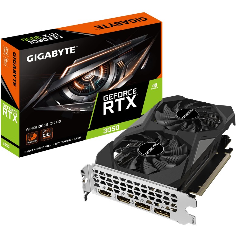 Gigabyte Відеокарта GeForce RTX 3050 6GB GDDR6 WINDFORCE OC