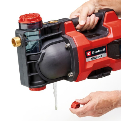 Einhell Насос відцентровий акумуляторний Professional AQUINNA 36/34, 36В(18В+18В) 3400л/год, вис. 37м, глиб. 6м режими ECO/BOOST, 4.2кг, без АКБ та ЗП