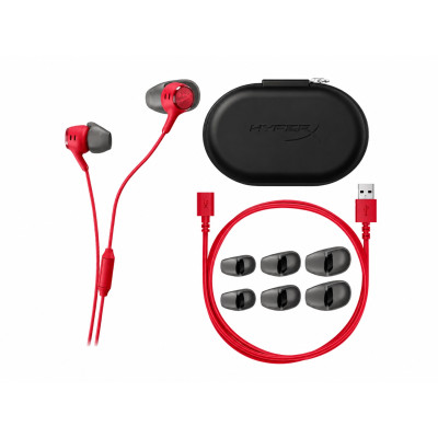 HyperX Гарнітура ігрова HyperX Cloud Earbuds III S, USB-C, червоний HyperX Гарнітура ігрова HyperX Cloud Earbuds III S, USB-C, червоний