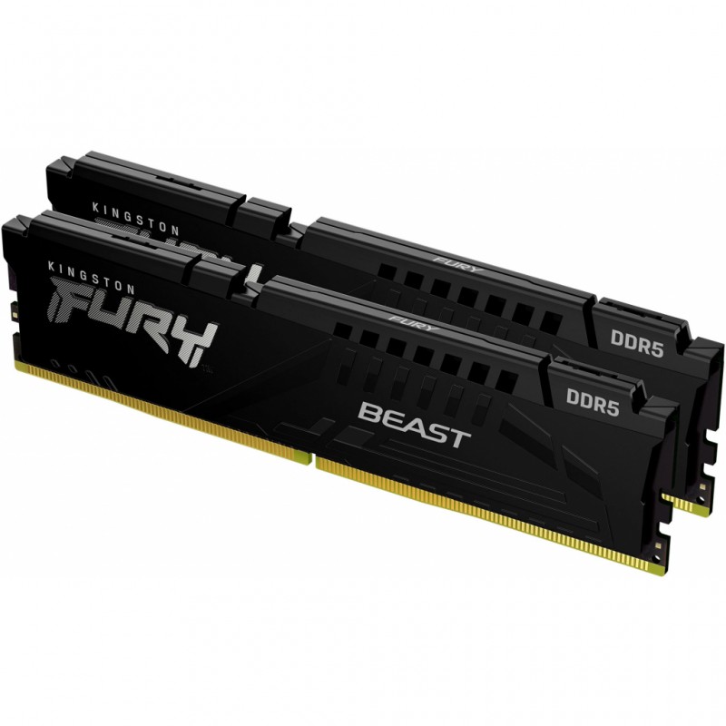 Kingston Пам'ять ПК DDR5 16GB 5200 FURY Beast Black