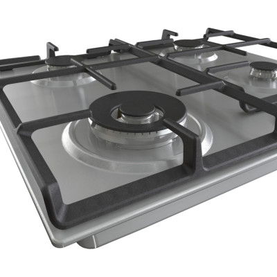 Gorenje Варильна поверхня газова, 60см, чугун, конфорка Wok, нерж