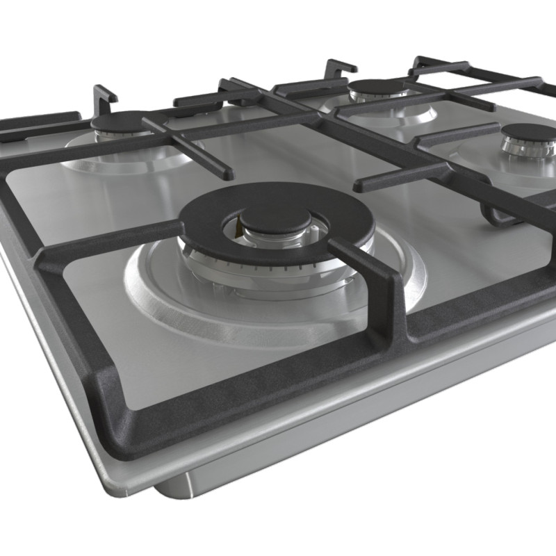 Gorenje Варильна поверхня газова, 60см, чавун, конфорка Wok, нерж