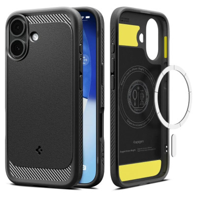 Spigen Чохол Spigen для iPhone 17, Rugged Armor MagFit, Matte Black