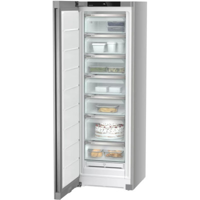 Liebherr Морозильна камера, 185.5x59.7х67.5, 271л, 1дв., D, NF, диспл внутр., сірий