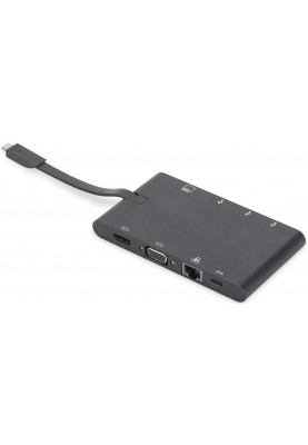 Digitus Док-станція Travel USB-C, 9 Port