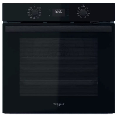 Whirlpool Духовий шафа електричний, 71л, A+, дисплей, конвекція, телескопічні напрямні, чорний