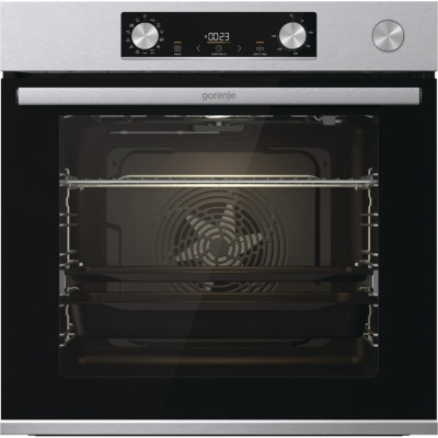 Gorenje Духова шафа електрична, 77л, A+, пара, дисплей, нерж