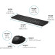 HP Комплект клавіатура та миша НР 650, WL, EN/UK, чорний