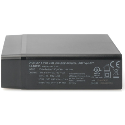 Digitus Зарядний пристрій 4 Port Universal USB