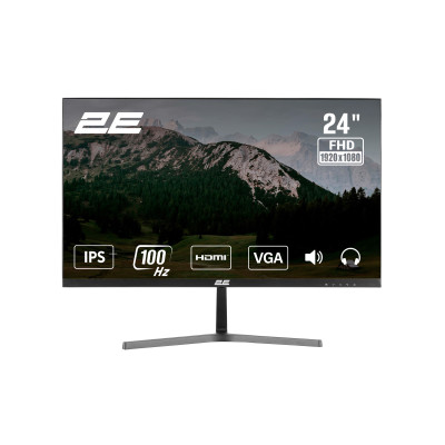 2E Монітор 2E 23.8" D2425B D-Sub, HDMI, MM, IPS, 100Hz, FreeSync