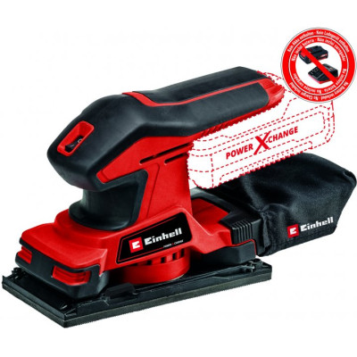 Einhell Шліфмашина вібраційна TC-OS 18/187 Li-Solo, PXC, акум., 187х97мм, 1.16кг, (без АКБ та ЗП)