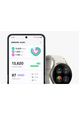 Samsung Смарт-часи Galaxy Watch 7 44мм (L310) 1.47", 480x480, sAMOLED, BT 5.3, NFC, 2/32ГБ, сріблястий