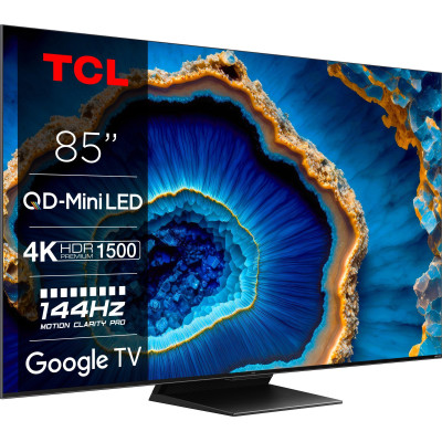 TCL Телевізор 85" MiniLED 4K 144Hz Smart Google TV Titan ONKYO sound